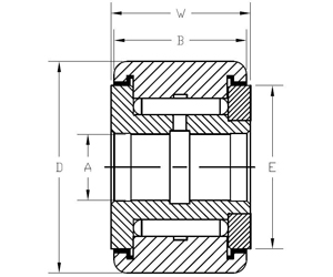 Paslanmaz Çelik Yoke Stili Standart Kam Takipçileri Paslanmaz Çelik Yoke Stili Standart Kam Takipçileri